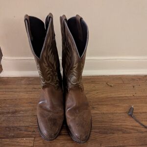 Brown Leather Cowboy Boots